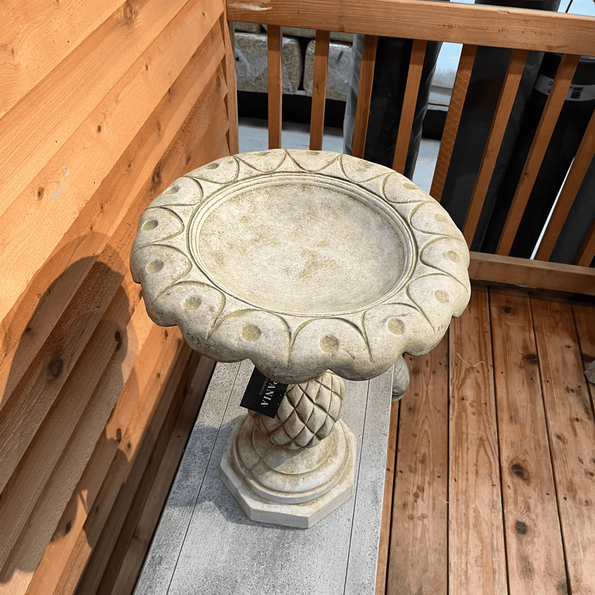 Pineapple Birdbath